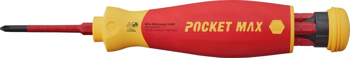 Destornillador con cargador de bits PocketMax® electric
