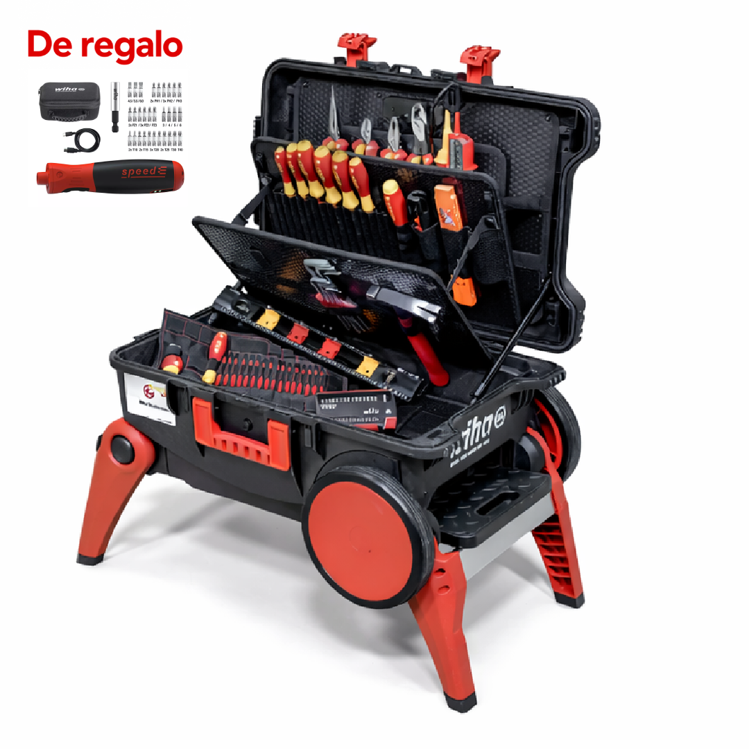 Caja de herramientas XXL 4 Trolley electric, Con regalo SPEEDE II eléctrico o industrial